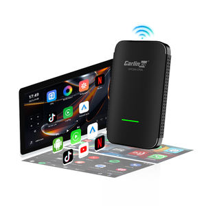 อุปกรณ์เชื่อมต่อ CarPlay แบบไร้สาย รองรับแอปพลิเคชันหลากหลาย เช่น TikTok, YouTube  พร้อมกล่องแปลงสัญญาณ Carlinkit Ai Box  รองรับ USB  ระบบ Dual Wifi สำหรับรถยนต์ - Product Image 1