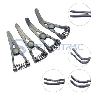 Clips micro-hémostatiques en acier inoxydable en gros, pinces Bulldog à mâchoires dentelées, instruments microchirurgicaux, norme allemande - Product Image 1