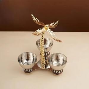 Pots européens Khajoor avec support et couvercle pour serveur à domicile bols de dattes en chocolat cadeaux de pendaison de crémaillère - Product Image 2