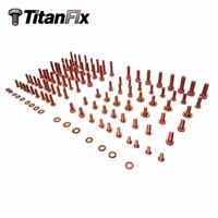 Kit complet de boulons en alliage de titane Titanfix GR5 pour moteurs, fixations en titane haute résistance TC4 de qualité compétition