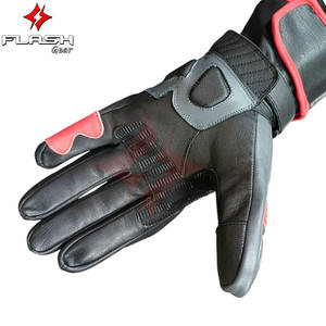 Gants de course en cuir de moto de qualité supérieure Protection des jointures Haute performance Sports Moto Course automobile Imperméable UV - Product Image 2