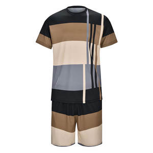 Ensemble de survêtement d'été pour homme, taille plus, de haute qualité, respirant, thermique, avec logo personnalisé brodé, marque privée - Product Image 6