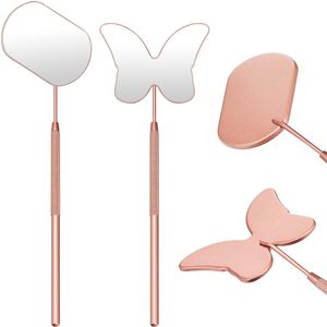 กระจกขนตาสแตนเลสกระจกทรงสี่เหลี่ยมและทรงผีเสื้ออุปกรณ์ความงาม - Product Image 1