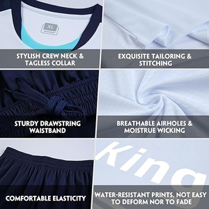 Nuevo Uniforme de Fútbol para Equipos con Logotipo y Diseño Personalizados, Material Transpirable y de Secado Rápido - Product Image 6