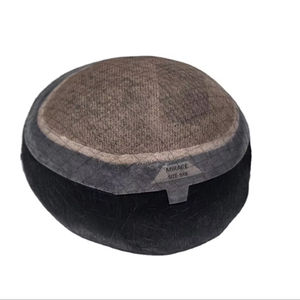 Perruque toupet Miraje Model Taz BD en cheveux humains Remy indiens avec une densité de 100%, vague profonde naturelle et vague corporelle, base en dentelle PU - Product Image 5