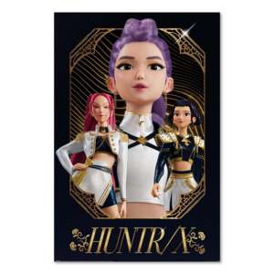 โปสเตอร์ K-Pop Demon Hunters Huntr/X Golden Music ของตกแต่งผนังสำหรับแฟนๆ ขนาด 61x91.5 ซม. โปสเตอร์อนิเมะโดย K-Pop Poster - Product Image 1