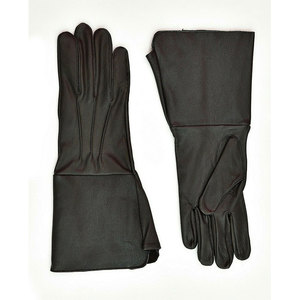 Guantes de Cuero Transpirables de Invierno de la Mejor Calidad con Forro de Algodón para Mantener el Calor, Color Sólido, en Existencia - Product Image 1