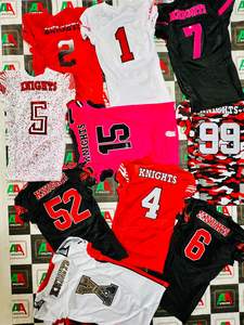 Maillot de football américain fan jersey parent sublimation attirail broderie sergé plus taille soutien personnalisé respirant Real Photos - Product Image 4