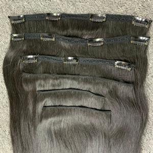 100% Extensions de cheveux naturels vietnamiens naturels Clip-in Cheveux humains droits naturels - Product Image 3
