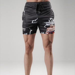 Shorts de jogging pour homme, écologiques, style streetwear, 100% polyester, motif personnalisé par sublimation, pour la plage, la natation, le fitness - Product Image 1