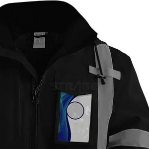 Chaqueta de Trabajo de Poliéster de Alta Visibilidad, Diseño Flexible, Duradera, Transpirable y Reflectante, Tejido Resistente, Rendimiento Confiable - Product Image 2