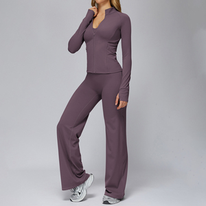 Chaquetas Personalizadas con Logotipo para Mujer, Ajuste Entallado, Top Deportivo para Entrenamiento, Chaqueta de Manga Larga con Cremallera Completa, Ropa Deportiva para Yoga - Product Image 2