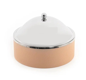 Réchaud alimentaire en acier inoxydable de qualité supérieure avec accents argentés et dorés, élégant réchaud pour buffet et service de restauration - Product Image 3