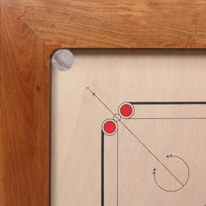 Jeu de société carrom Vintage en bois pour la famille, jeu de plein air, sans joint, 35x35 pouces - Product Image 2