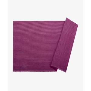 Châle rayé scintillant 80 x 200 cm - Ensemble écharpe, gants et bonnet prune - Product Image 1