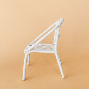 Sillas infantiles de ratán blanco, muebles para habitación infantil, decoración de dormitorio infantil, silla de madera natural hecha a mano - Product Image 2