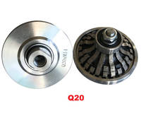 Mata Bor Profil Tangan Bentuk Q Ogee Berbahan Sintered Segmented Diamond untuk Granit Marmer, Ukuran M14 5/8-11
