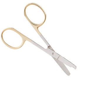 Mini ciseaux chirurgicaux droits de 4 \ "demi ciseaux médicaux de point de tour d'acier inoxydable d'or pour le cisaillement complet de chirurgie - Product Image 3