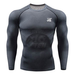 Athletic Compression Workout Top Featuring Men Long Sleeve <b>MMA</b> <b>Rash</b> <b>Guard</b> For Active Sports And Gym Training - Product Image 2