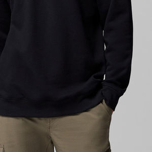 Sweat-shirt à col rond pour homme avec couleur unie, prix bas, poignets côtelés et logo personnalisé, design à manches longues pour les acheteurs en gros - Product Image 6