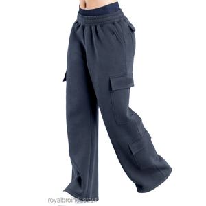 Pantalon de survêtement de gymnastique taille moyenne surdimensionné pour femme polaire décontractée pour les sports et le jogging de piste pour l'été - Product Image 2