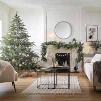 Origami scandinave minimaliste noël 3D imprimé moderne ornement papier blanc arbre de noël décorations suspendues