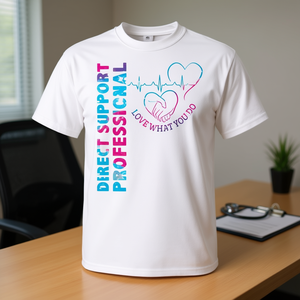 Camiseta Profesional de Apoyo Directo, Blanca, Unisex para Adultos, Cuello Redondo, Manga Corta, Promocional - Product Image 3