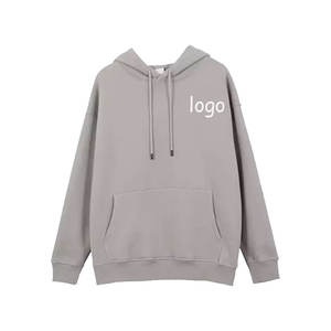 Sudadera con Capucha para Hombre, Algodón Grueso, Estilo Holgado, para Impresión Puff, Transpirable, Diseño Sólido, con Cordón Ajustable para Invierno - Product Image 2