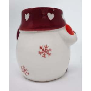 Taza Gnomo 3D Roja y Blanca, Diseño Novedoso de Gres, Apta para Microondas y Lavavajillas, Ecológica, Capacidad de 400 ml con Tapa - Product Image 6