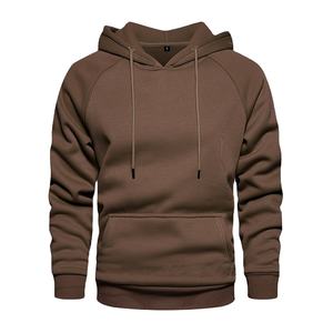 2025 nouvelle mode hommes sweats à capuche 100% coton décontracté couleurs unies en gros OEM orienté vers l'exportation de haute qualité conception personnalisée - Product Image 6