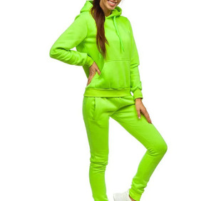 Women's Adults Winter Breathable Fleece 2-Piece Printed <b>Sweat</b> Suits Plus Size Anti-Bacterial Sports Workout Track <b>Tops</b> 100% - Product Image 2