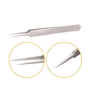 Pinzas de extensión de pestañas de Punta extrafina personalizables más vendidas Acero inoxidable Esd aceptado - Product Image 3