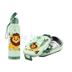 Set of 6 <b>lunch</b> <b>box</b> <b>with</b> <b>warmer</b> kids set for school Tiffin <b>Box</b> Polished Metal <b>With</b> Bottle - Product Image 6