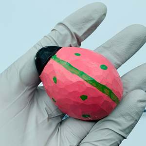 Fatto a mano coccinella temperamatite legno intaglio di bambù artigianato - Product Image 5