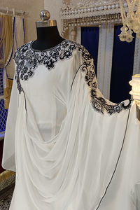 White <b>dubai</b> embroidery <b>kaftan</b> dress - Product Image 6