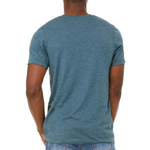 T-shirt unisexe à manches courtes en polycoton, t-shirt à manches courtes 100% coton, t-shirt à col rond pour homme - Product Image 6