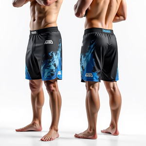 Pantalones cortos de lucha MMA con estampado personalizado de MMA con tela sublimada para No Gi Jiu Jitsu Kimono de Jiu Jitsu Uso - Product Image 6