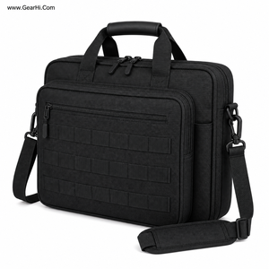 Sacoche blindée pour ordinateur portable avec compartiment rembourré pour accessoires, mallette de transport robuste pour documents de bureau et de terrain, sacs messager et pour ordinateur portable - Product Image 1