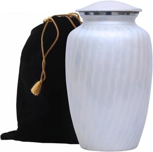 Urna Funeraria de Metal para Adultos de Diseño Moderno y Alta Calidad, Tapa Segura, Capacidad y Forma Personalizables para Uso en Funerales y Conmemoraciones, para Cenizas Humanas - Product Image 3