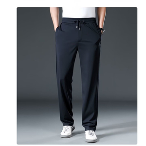 <span class=keywords><strong>Pantalon</strong></span> décontracté en soie glacée, coupe droite, respirant, polyvalent, avec logo personnalisé OEM, protection solaire estivale, coupe ample et ajustée, idéal pour le sport. - Product Image 5