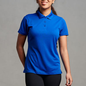 Femmes Slim Fit Vintage Casual pour chemise respirant confort haut de sport manches courtes solide écologique 100% coton - Product Image 1