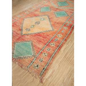 Tapis en laine noués à la main Nuray Pae-4572, motif géométrique abstrait pour entrée et couloir, rectangulaire 9x12 - Tapis Jaipur US Orange Rouge - Product Image 2