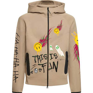 Conception personnalisée bas quantité minimale de commande hommes sweats à capuche impression LOGO femmes sweats à capuche pullover blanc poids lourd sweats à capuche - Product Image 1