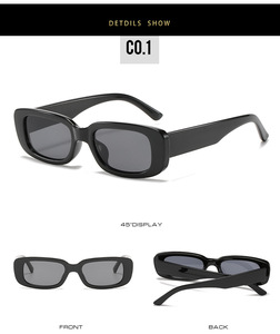 Custom Logo <b>Small</b> <b>Frame</b> <b>Sunglasses</b> UV400 Retro Rectangle Shades Wholesale Bulk Vintage Sun Glasses for Women - Product Image 2