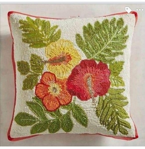 Dessous de verre perlé noir de 14 pouces fait à la main élégant tapis ronds et tampons ensemble pour la cuisine ameublement - Product Image 5