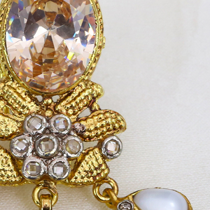 Vente chaude 2024 boucles d'oreilles de bijoux de mode pour les femmes plaqué or argent cerceau 2 tons avec des pierres multicolores pour la fête et les cadeaux - Product Image 4