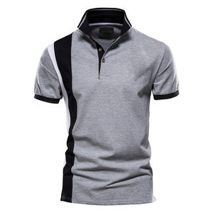 Hombre con logotipo personalizado para Polos de talla grande manga corta 100% algodón ropa deportiva informal con cuello transpirable - Product Image 6
