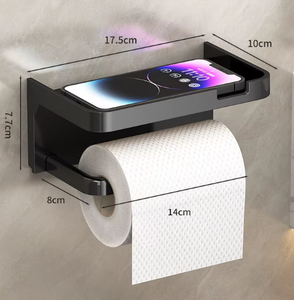 <span class=keywords><strong>Porte</strong></span>-<span class=keywords><strong>papier</strong></span> <span class=keywords><strong>toilette</strong></span> en plastique pour salle de bain - Support <span class=keywords><strong>mural</strong></span> sans perçage, étagère de rangement moderne, <span class=keywords><strong>porte</strong></span>-<span class=keywords><strong>papier</strong></span> <span class=keywords><strong>toilette</strong></span> - Product Image 6