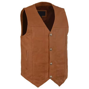 Chaleco de Cuero Personalizado para Hombre, Resistente, de Invierno, Diseño de la Mejor Calidad, Chaleco de Cuero Más Vendido 2026 - Product Image 1