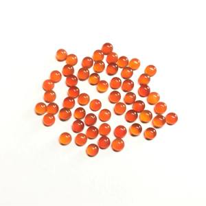 Cabochon de cornaline orange naturelle de qualité AAA certifié IGI pierres précieuses en vrac de haute qualité 3mm-4mm tailles calibrées prix de gros - Product Image 5